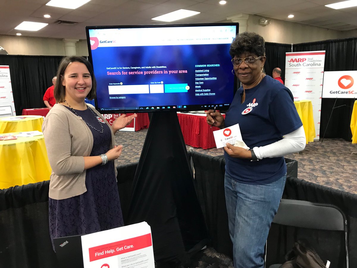 Thanks Mattie and Rene for all your work on #GetCareSC.com <a href="/AARPSC/">AARP South Carolina</a> <a href="/AgingSC/">South Carolina Department on Aging</a>