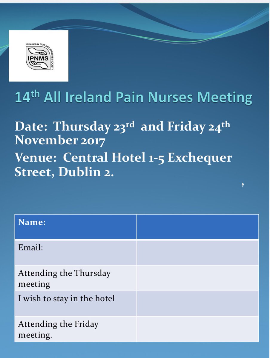 Irish Pain Nurses and Midwives Society tweet media