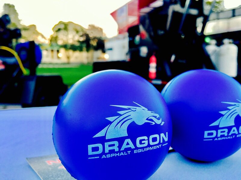 DragonAsphalt's tweet photo. And we're live at the 2017 NYS Highway &amp; Public Works Expo! If you're here, we'd love to see you! Come to space 125 &amp; get cool #swag items. https://t.co/VL8uwFm7hc