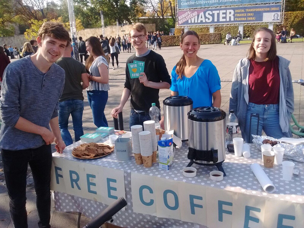 hafenkirche's tweet photo. Huge thanks to the generosity of @redeemercol for sending helpers for our student outreach. 54 ltrs. coffee, 700 invitations given out! https://t.co/u236SY6JXs