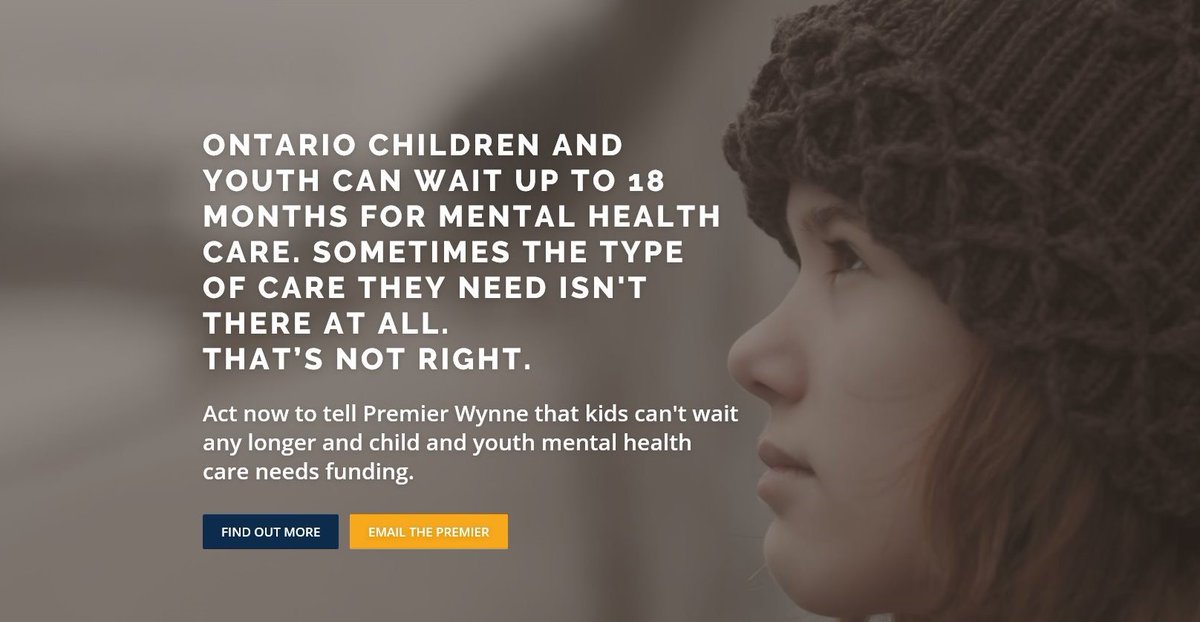 kidsmentalhlth's tweet photo. Tell @Kathleen_Wynne that #kidscantwait >30 days for mental health treatment by visiting https://t.co/etK8UpVVvu. It only takes a minute. https://t.co/gbh0d4Taqv