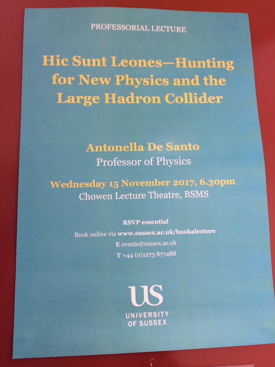 My prof lecture is finally happening 😀
I was the 1st female physics prof <a href="/SussexUni/">University of Sussex</a> when I was promoted in 2013 &amp; I'm feeling really proud.