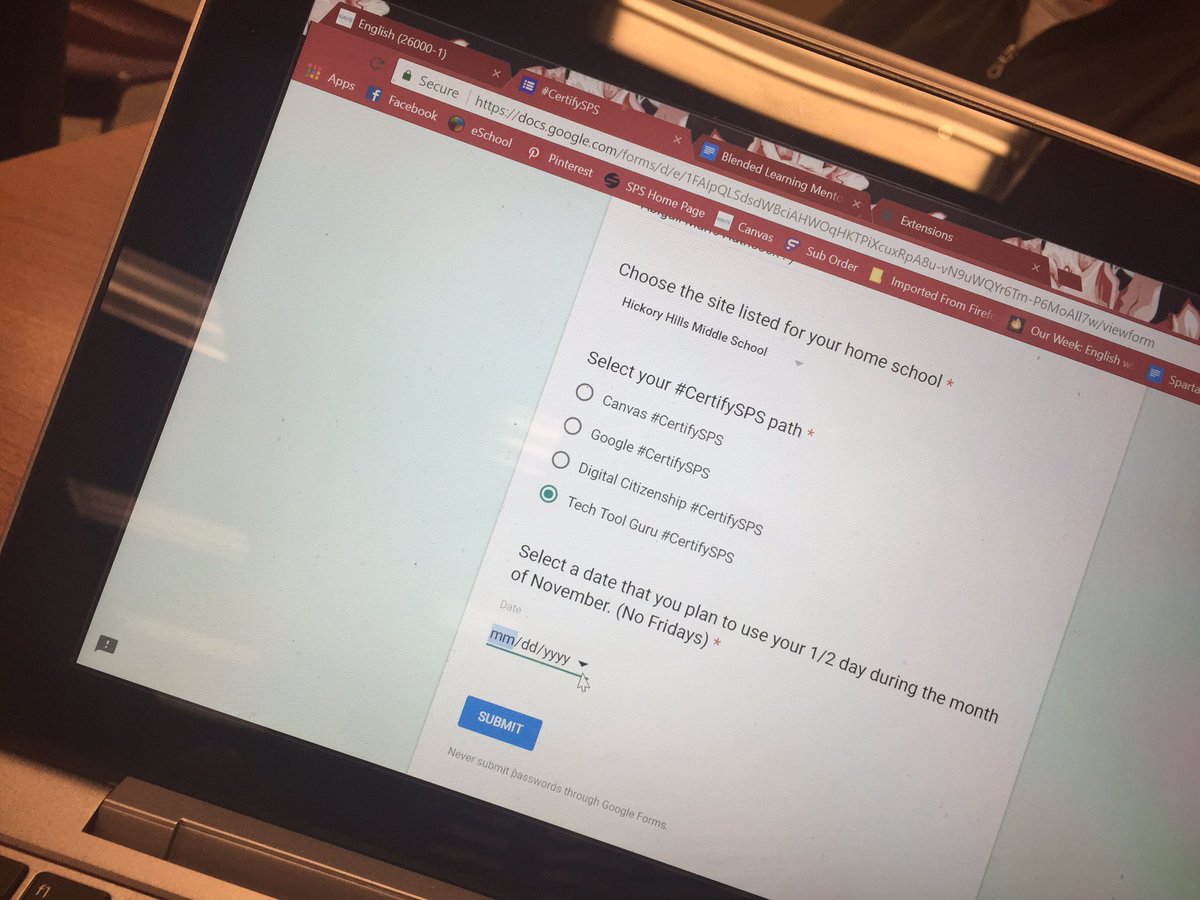 mrsabhat's tweet photo. Let's get #certifysps in Tech Tools baby! #learningisfun #wakemeup #beforeyougogo @ignitesps @NicholeLemmon @KelMyrick @MrJJSully https://t.co/iwSeb9wmRB