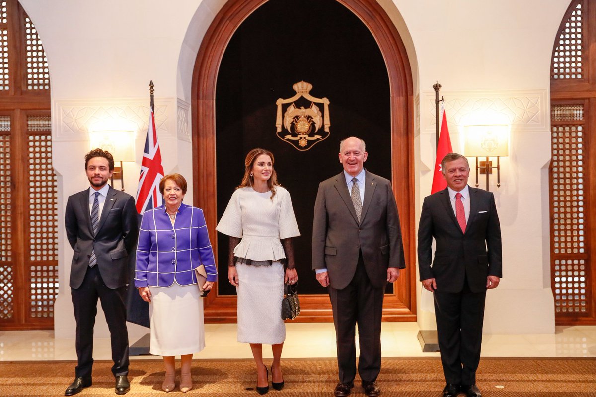 KingAbdullahII's tweet photo. نرحب بصديقنا الحاكم العام لأستراليا بيتر غوسغروف وعقيلته في الأردن، وسنبني على العلاقات التاريخية بين بلدينا https://t.co/nABS3cZwK3