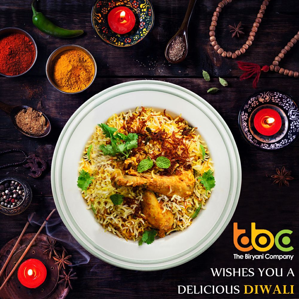 dbiryanicompany's tweet photo. May Diwali be another reason to order a plate of Biryani. The Biryani Company wishes you all a #HappyDiwali
#Diwali #Diwali2017 https://t.co/FsGzlX8Vuc