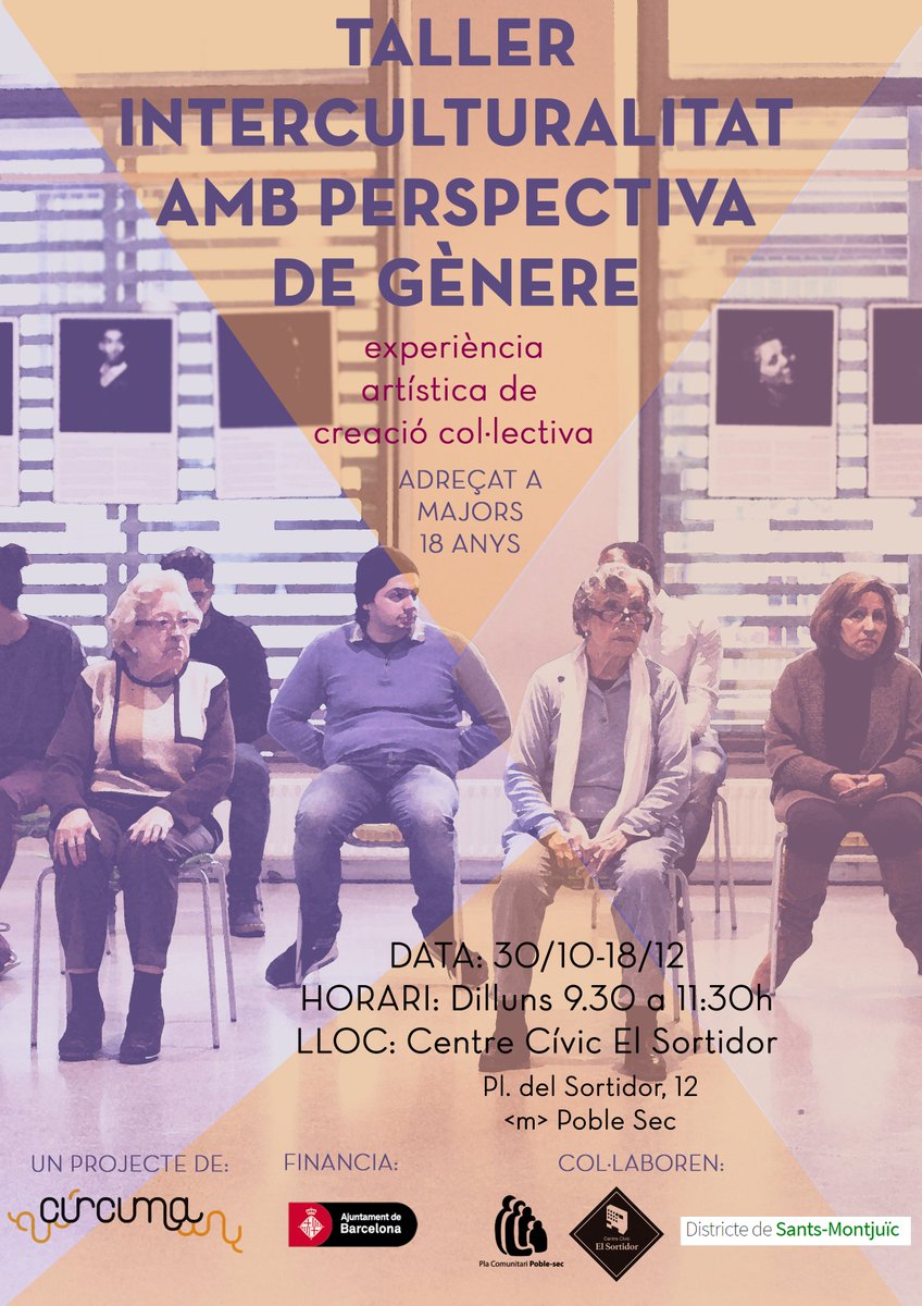 CoopCurcuma's tweet photo. #NOUTALLER | Com ens afecten les #violènciesdegènere i el #racisme? Interculturalitat&Gènere al @CCElSortidor +info: https://t.co/7SiBML2QSp https://t.co/dyUTegV9Nr