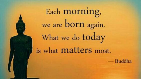 'Each morning we are born again. What we do today is what matters most.' -Buddha #liveyourbestday #today