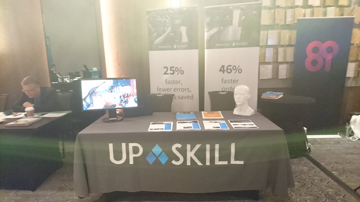 upskillio's tweet photo. We are all set up and ready to demo the new #Skylight #AR platform at #EWTS2017. https://t.co/DjDLT4mtQN