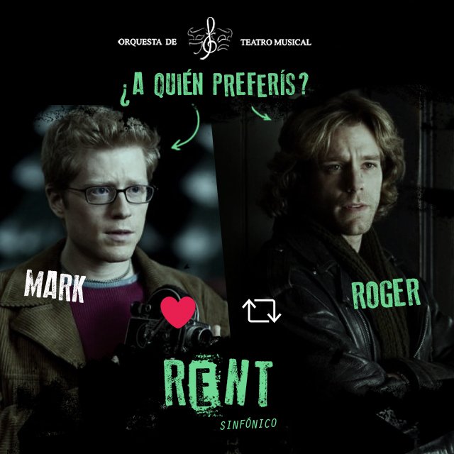OrquestaTM's tweet photo. ¡Nuevo duelo de #RentSinfónico!
¿A quien preferís? ¿Mark o Roger?
¡Pone Like por Mark o Retwitea por Roger! https://t.co/hRTe1GKv58
