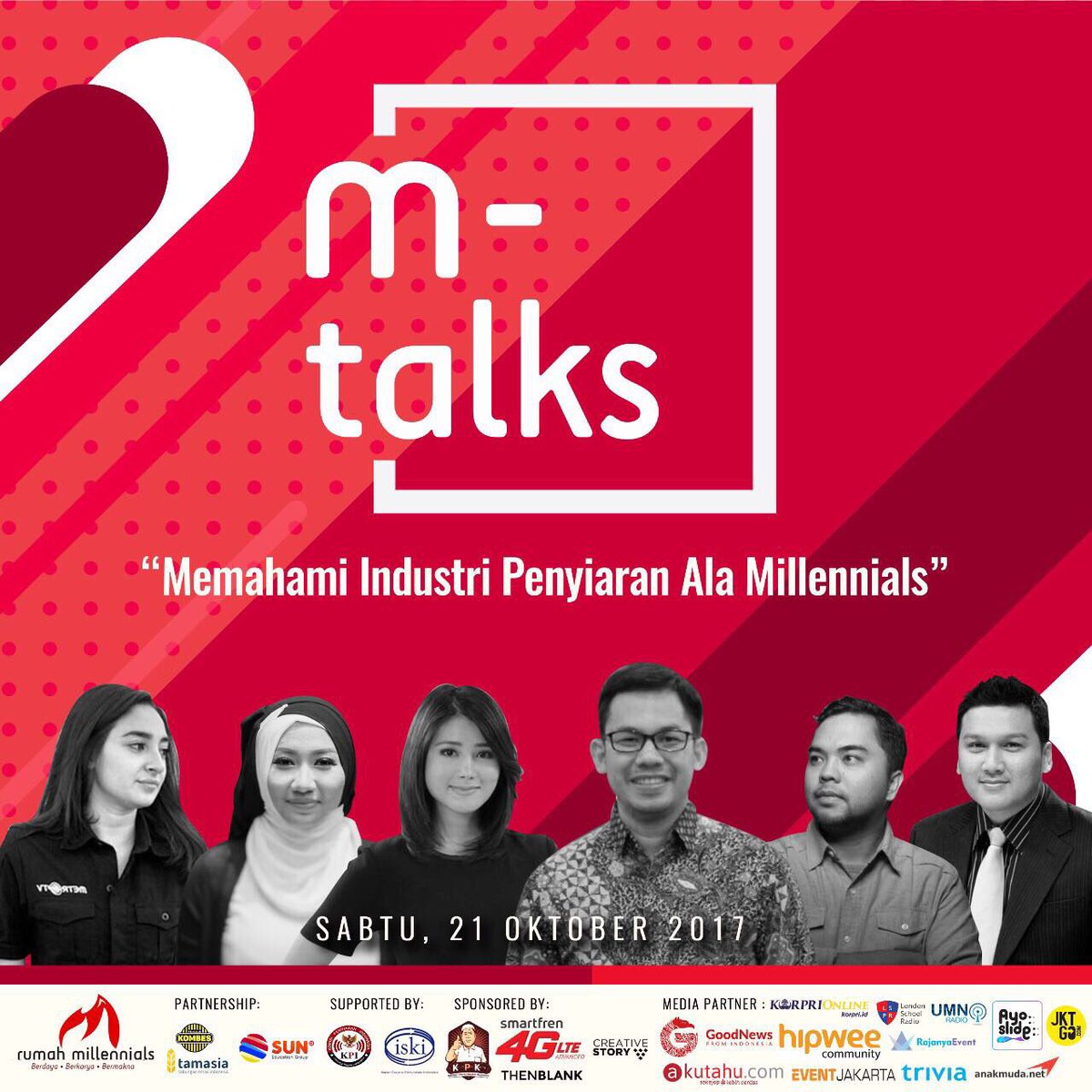 Hi Sobat Indonesia, mau tau banyak ttg dunia penyiaran. Yuk ikutan acara ini :) 

#Millennials #BanggaJadiOrangIndonesia
