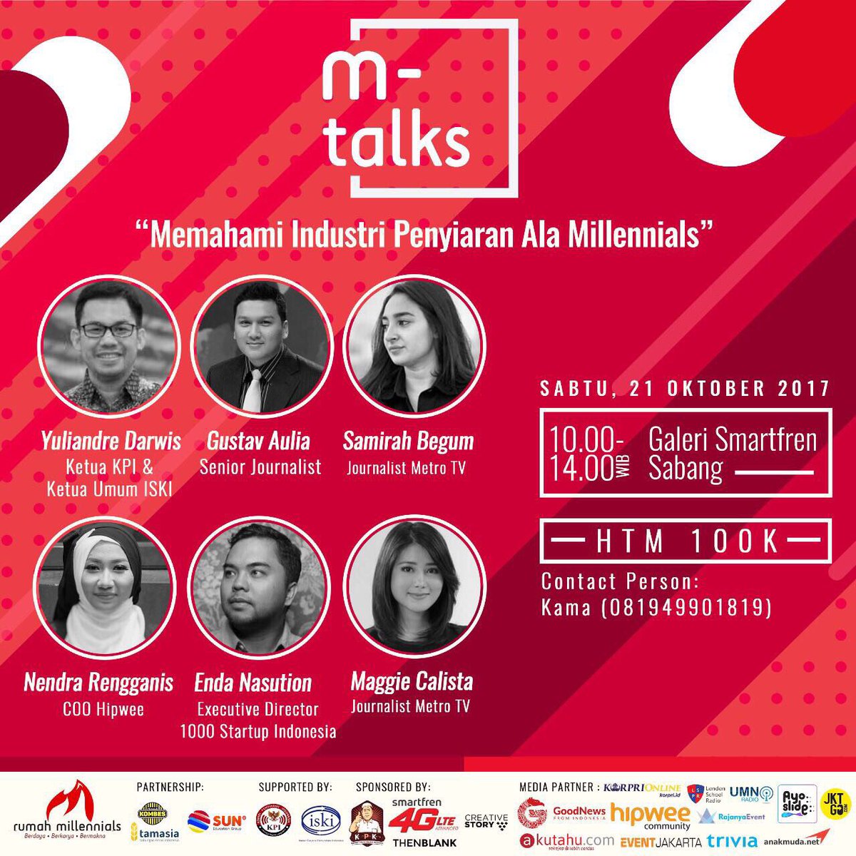 Catat tanggalnya ya Sobat Indonesia :) 

#Millennials #BanggaJadiOrangIndonesia