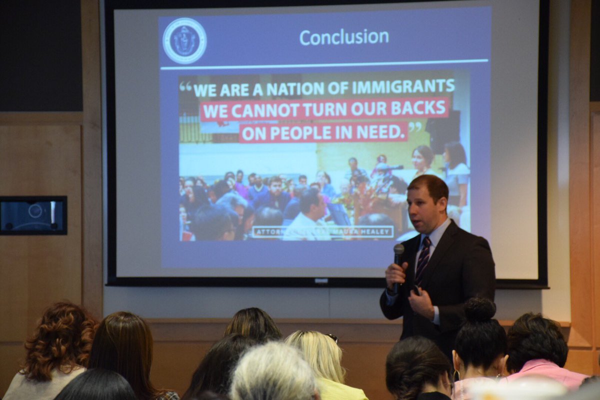 AGHealeyArchive's tweet photo. Everyone needs to know this: we work for you regardless of your immigration status. #AGOutreachDay https://t.co/yLHP8wjDtD