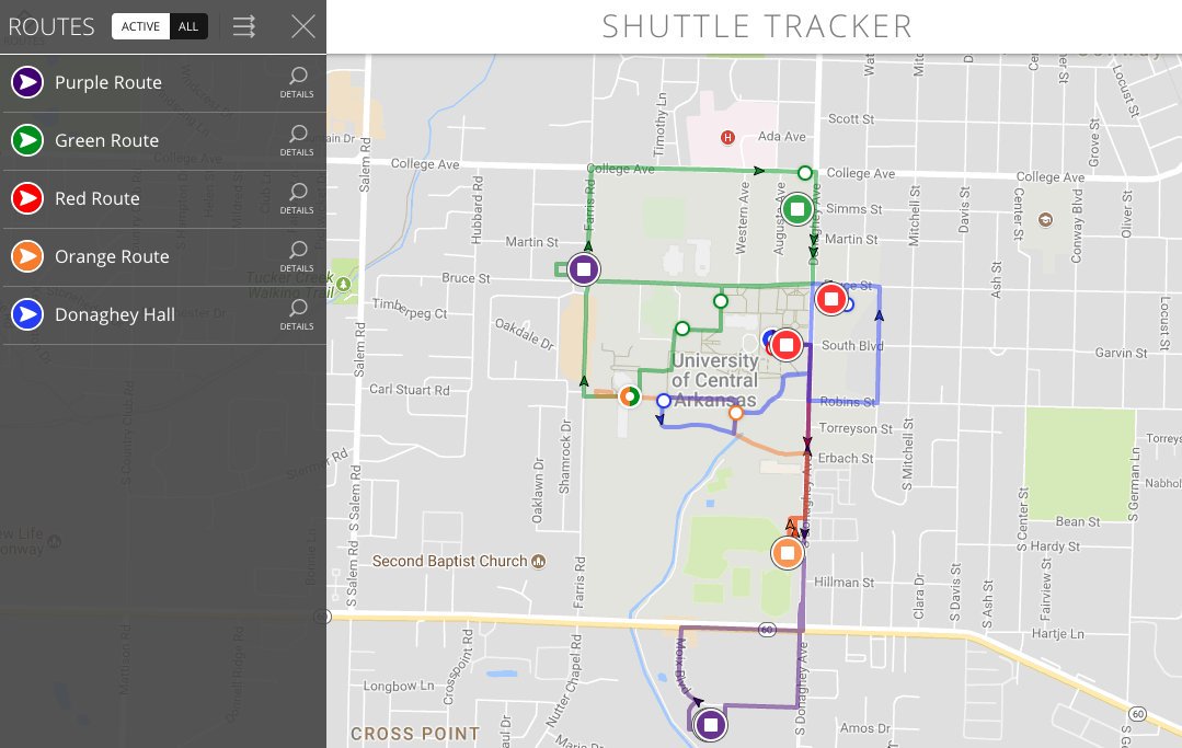 Ever waited on a shuttle and wondered how much longer? You can now track the shuttles in real-time! uca.edu/go/shuttles