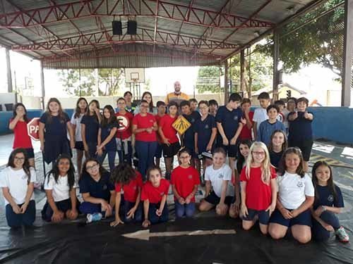 duarte_nogueira's tweet photo. A #Transerp levou as atividades educacionais da minicidade móvel até uma escola da região central. Mais de 170 alunos participaram. https://t.co/8L2ck5CYD1