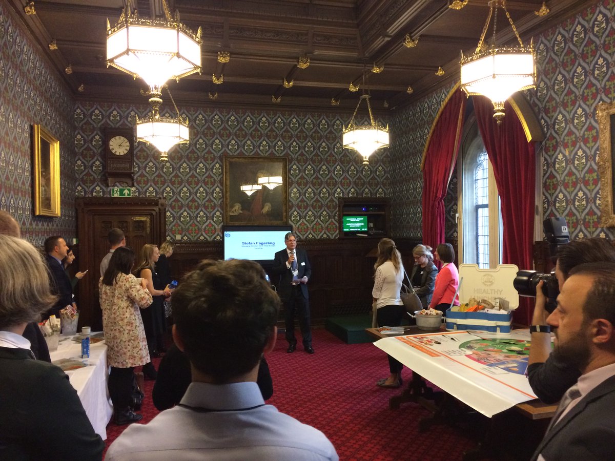Our MD NWE Stefan Fagerang talking about the issues of creating healthy lunchboxes at our Westminster event #fuellingnextgeneration