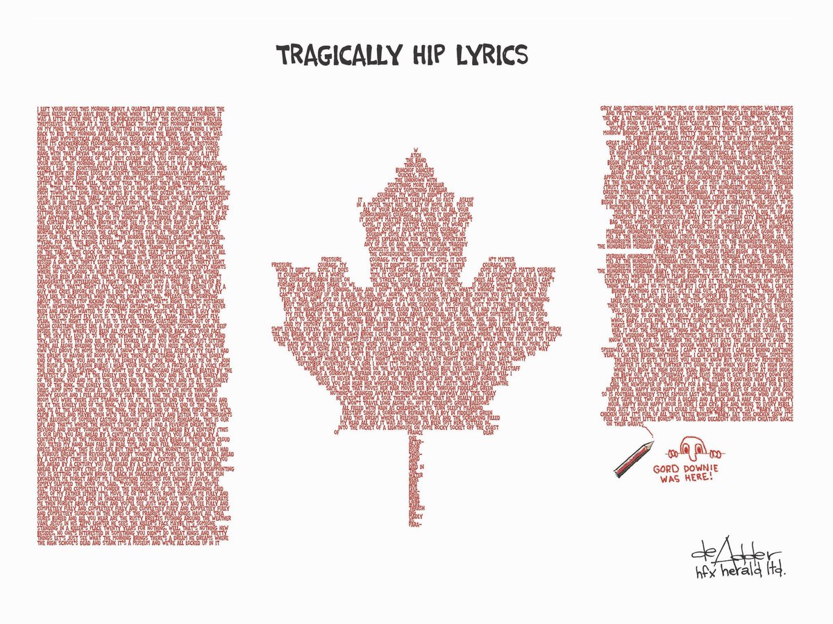 RIP Gord Downie. A true Canadian gentleman indeed ❤️