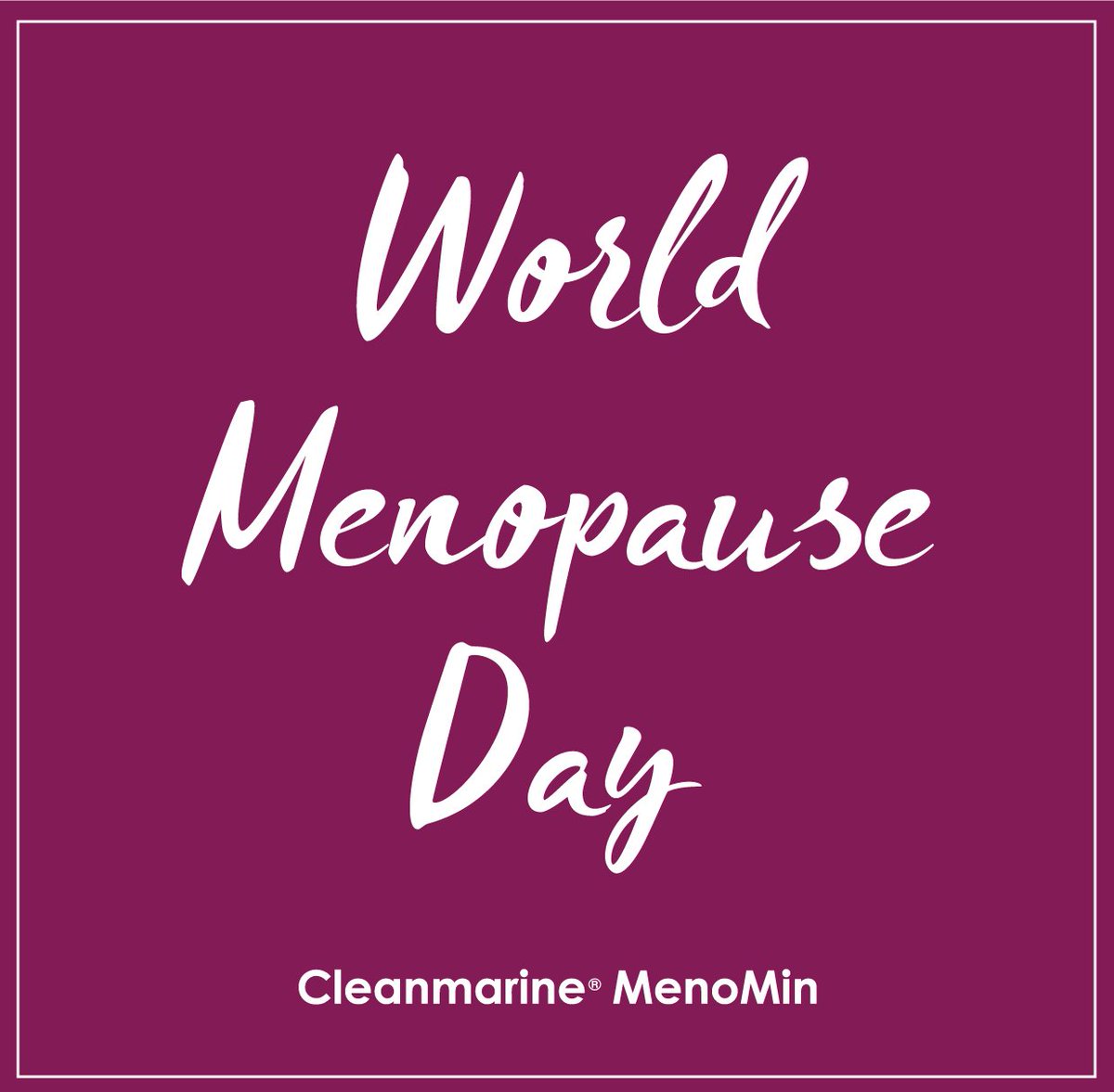 CleanmarineIrl's tweet photo. Did you know? Today is #WorldMenopauseDay,@lorrainekeane &amp; Dr. Mary Ryan will be on @RTEToday discussing this and more, tune in at 3.30pm https://t.co/qybcVUrYlJ