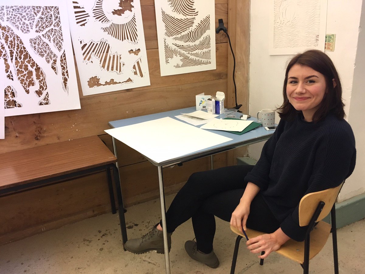 Come and see Student Prizewinner, Hannah Fleetwood's, beautiful papercut installation in the Stables, Fri 20 Oct at 7.30pm. All welcome!