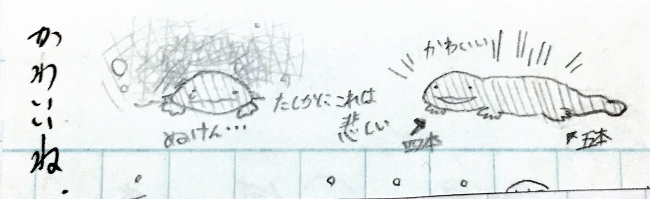 冥おー 高校の時に国語で山椒魚の授業に描いた落書き 提出の際消し忘れて先生にお褒めの言葉を頂いた イラスト投稿 T Co Mdh9e22pq5 Twitter