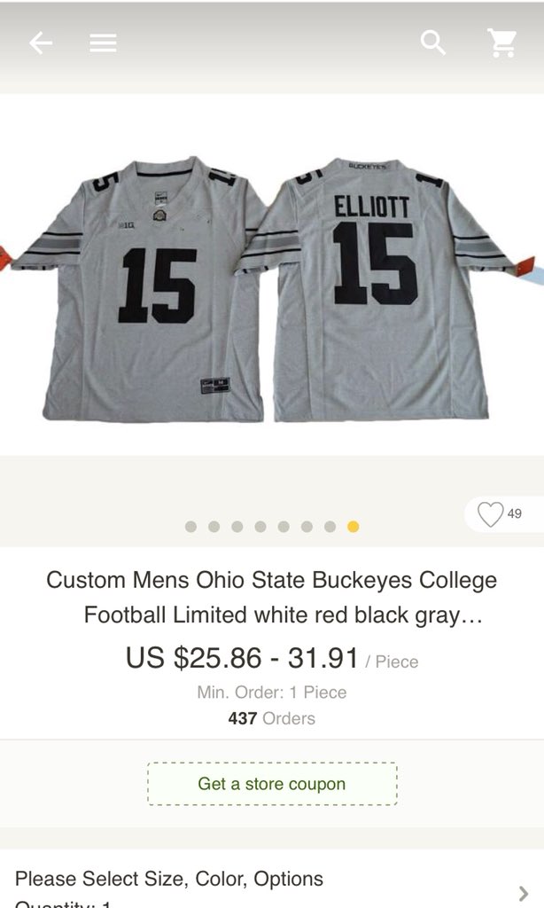 aliexpress ohio state jersey