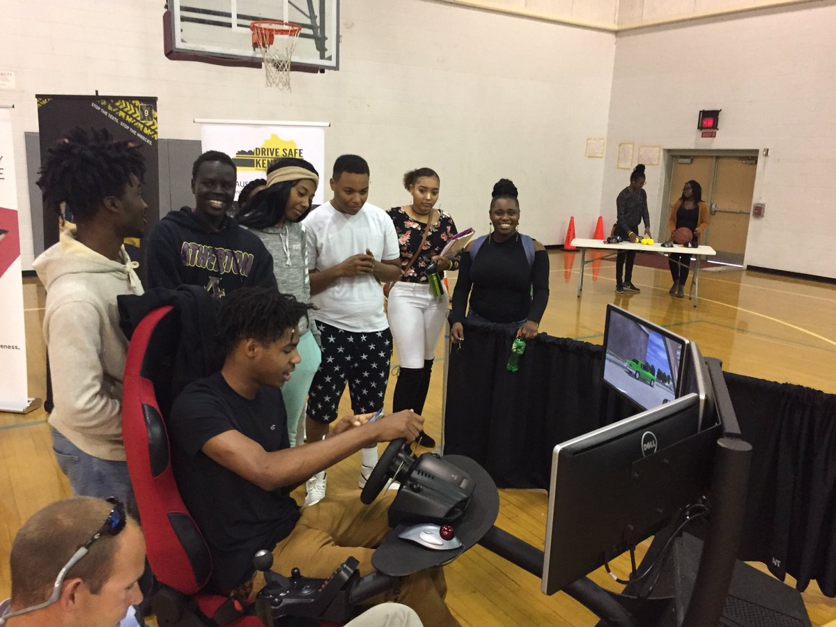 DriveSafeKy's tweet photo. Hey Kentucky.  We had a BIG time at Atherton HS, Drive Safe Louisville. County Attorney Mike O’Connell brought the house down.  #drivesafeky https://t.co/35GOeMg2Gs