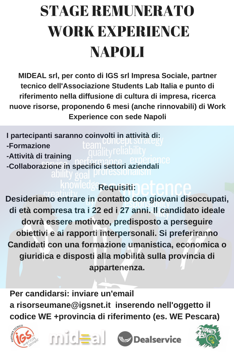 StudentsLabIta's tweet photo. Che aspetti?!
Invia la tua candidatura al seguente
indirizzo: risorseumane@igsnet.it https://t.co/ooWVBoedqN