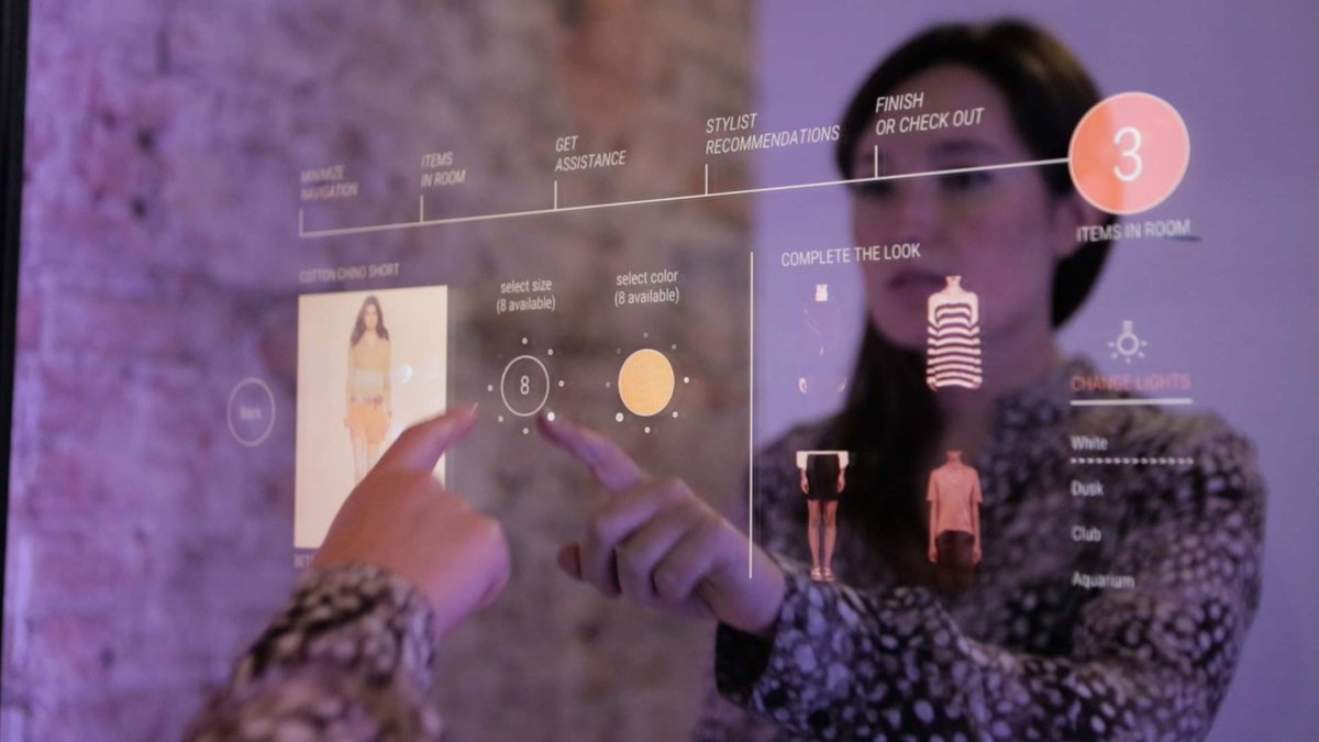 IvetteAlm's tweet photo. #2 @Softvision [cl]responds to #retailer demand. #InteractiveMirrors #AI Algo ID buying trends @Forbes @TinaMulqueen https://t.co/zE1BYrvwnN https://t.co/Up9hSggCyp