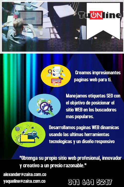ZAITA_SAS's tweet photo. Ahora en Boyacá el mejor Software POS, desarrollamos tu página web con los más altos estándares de calidad, creamos sitios web a la medida🖥️ https://t.co/ZiZSz0vdf3