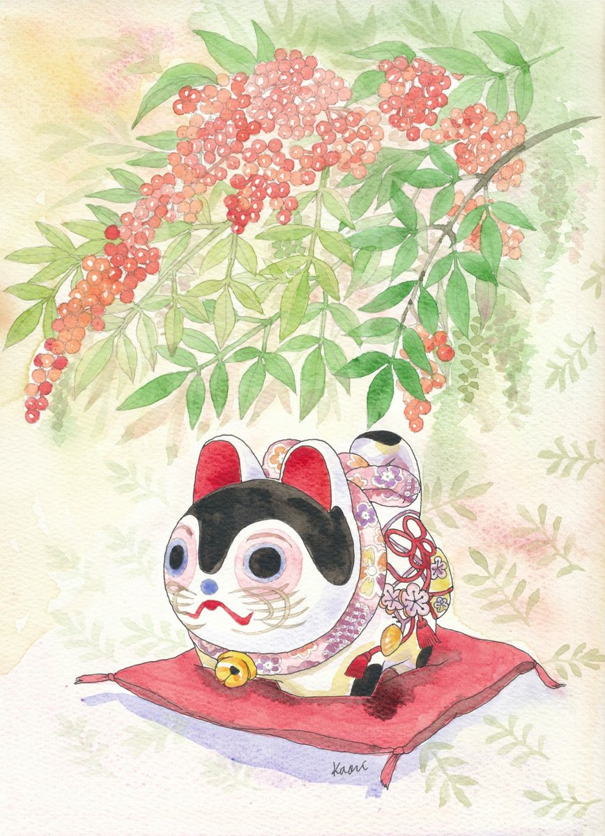 中里かおり 水彩イラストレーター Claris10周年ベストアルバム発売中 A Twitter 朝日カルチャーセンター 関西教室 パンフレット表紙に使用して頂いたイラストです 新春から春にかけての柔らかな日差しと色彩をイメージした和風イラスト 朝日カルチャーセンター