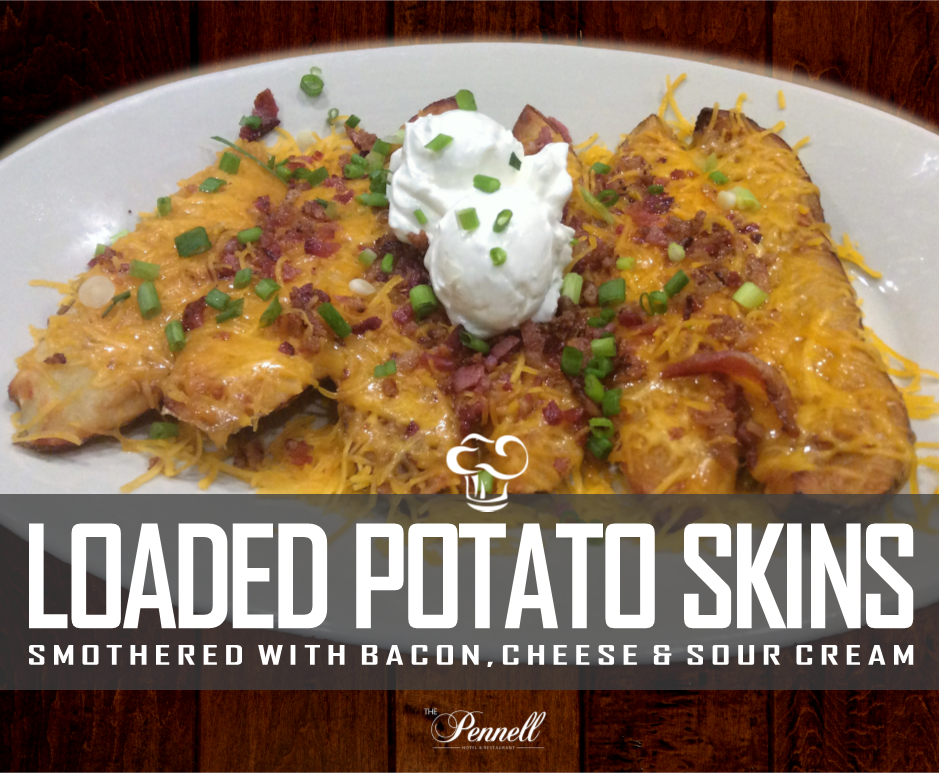 Thepennell's tweet photo. Potato skins with attitude? You decide.
#ThePennell #BestFoodInButler #Butler #Harrisonville #Raymore https://t.co/4Z74O7xVAU