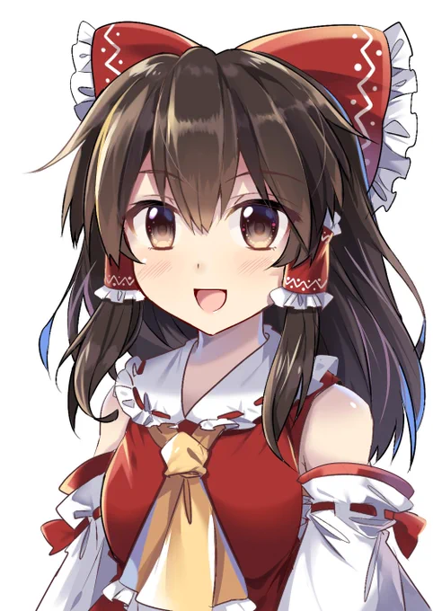髪を伸ばした霊夢さん 