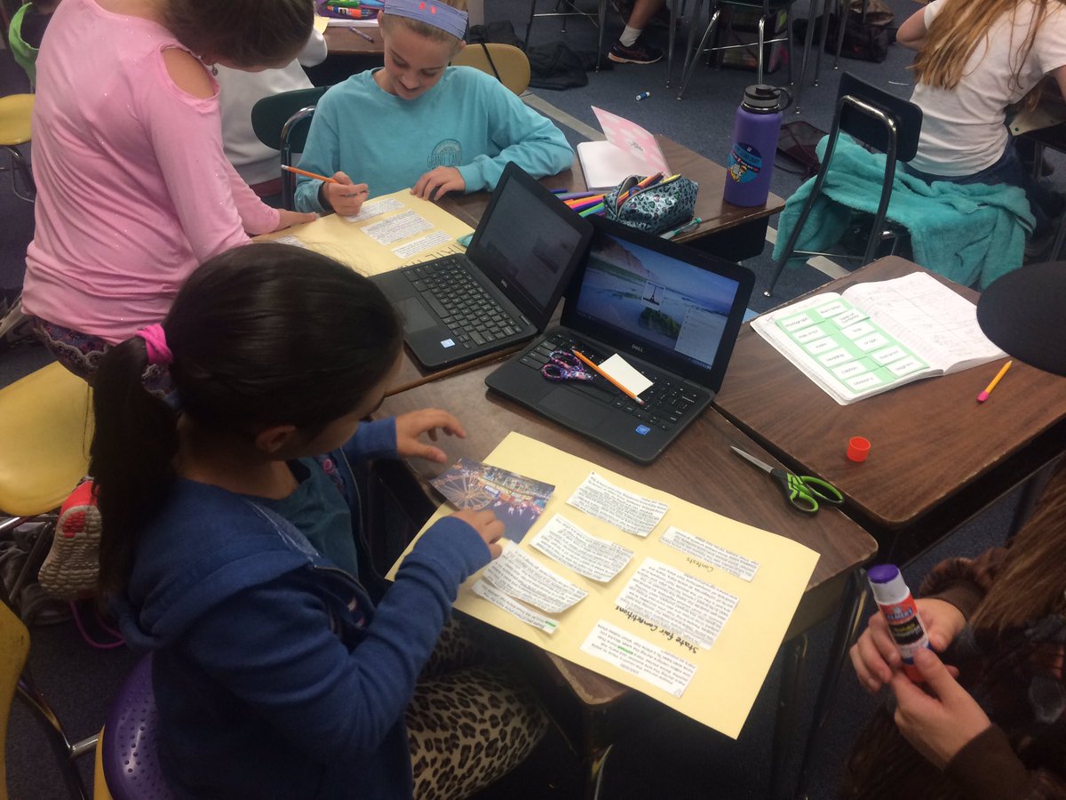 PES_5thGRADE's tweet photo. We are adding text features to this nonfiction article on state fairs 🎡🎠🎢#textbox #picture #caption #map #icon #subheading  @ashlee_ciccone https://t.co/0lkuApG2Gb