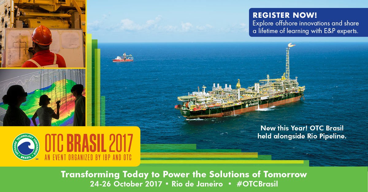 OTCevents's tweet photo. 5000+ #oilandgas professionals in Rio de Janeiro next week – Register today to guarantee your attendance #OTCBrasil https://t.co/hhrNwCCRjz https://t.co/UqknR2YXNC