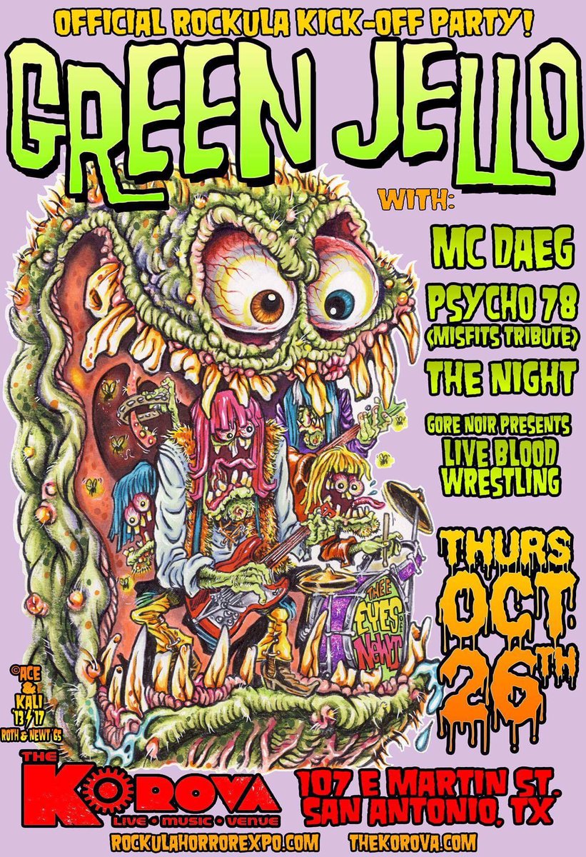 Little pig, Little pig &amp; a night of blood wrestling

This is how you kick off a true Halloween weekend of Rock &amp; Roll and Horror!