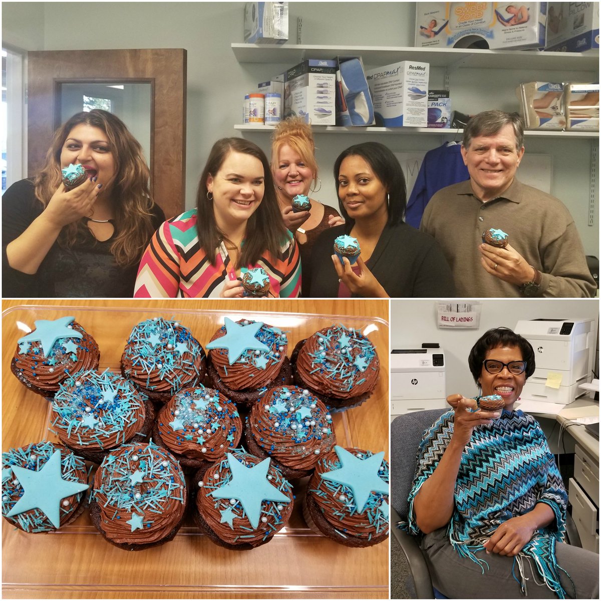 ContourProducts's tweet photo. Thank you Sweet Baby Cakes by Colleen https://t.co/UGKdLdkW02 for providing us w/ an appropriate breakfast for #NationalChocolateCupcakeDay https://t.co/uAiu9m3E37