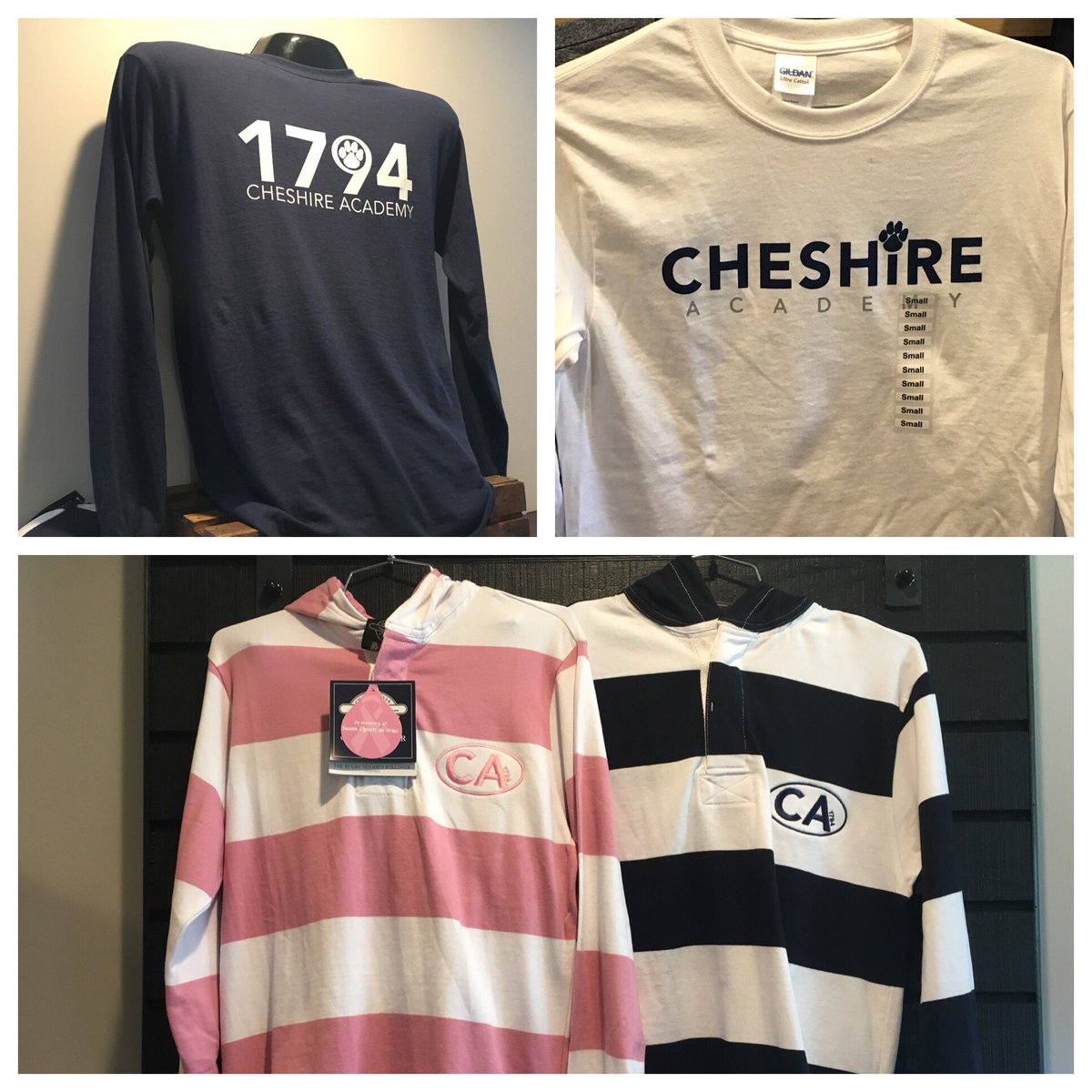 CheshireAcademy's tweet photo. Stop by the school store and check out the new CA gear! #CAspirit #CAswag https://t.co/NHJqXD5osr