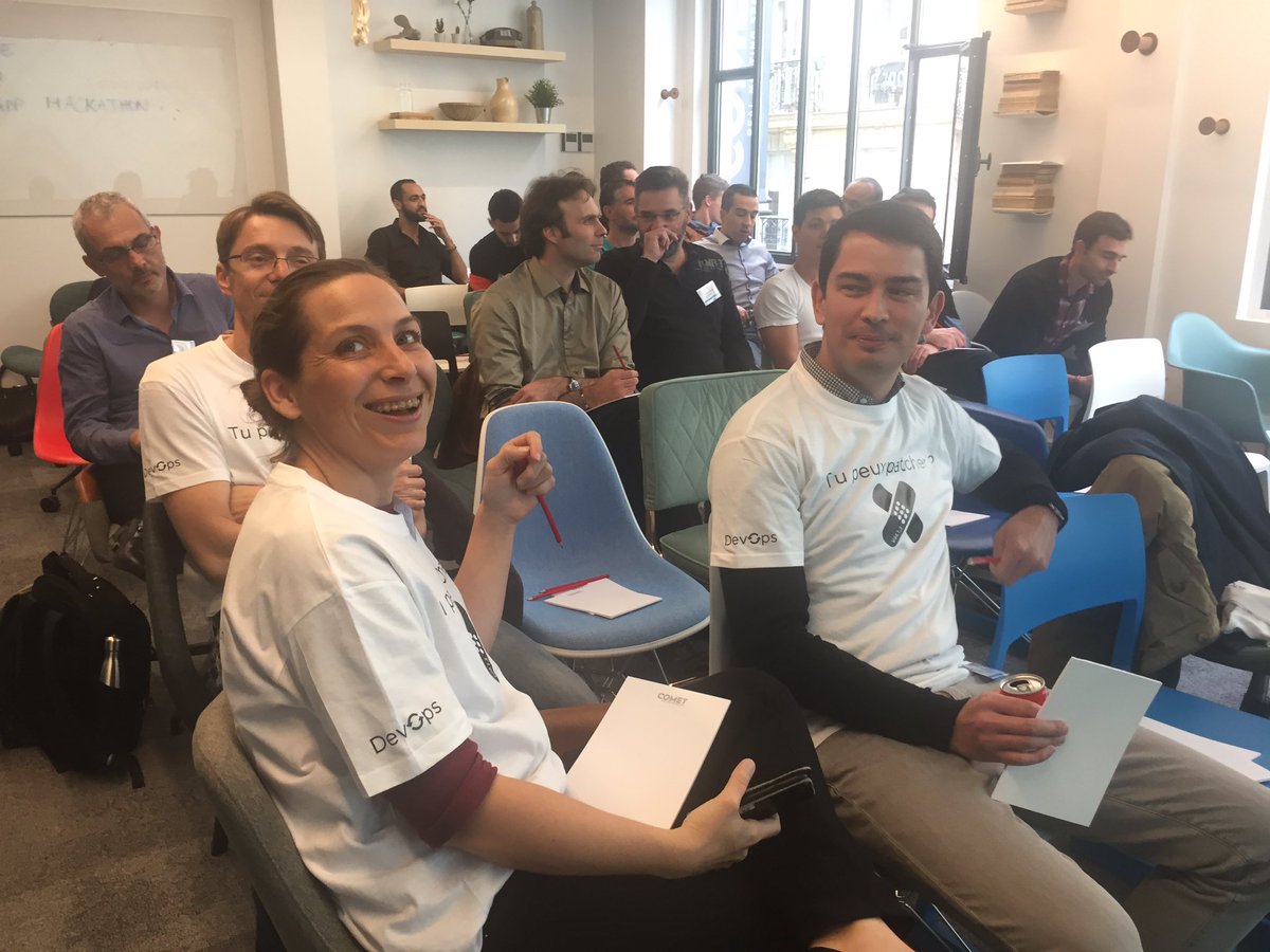 NetAppFrance's tweet photo. Le #DevOps Γ§a vous parle? #hackathon #Netapphackathon https://t.co/ZPMjjQ0s36