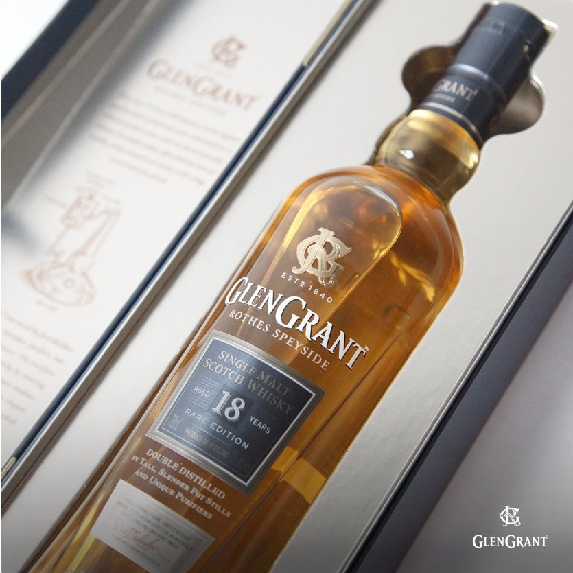 CampariAmerica's tweet photo. Repeat! @GlenGrantUS 18 Year Old is “Scotch Whisky of the Year” in Jim Murray's Whisky Bible for 2nd year straight https://t.co/w7yifExpOY https://t.co/YFzcJ5JG8S
