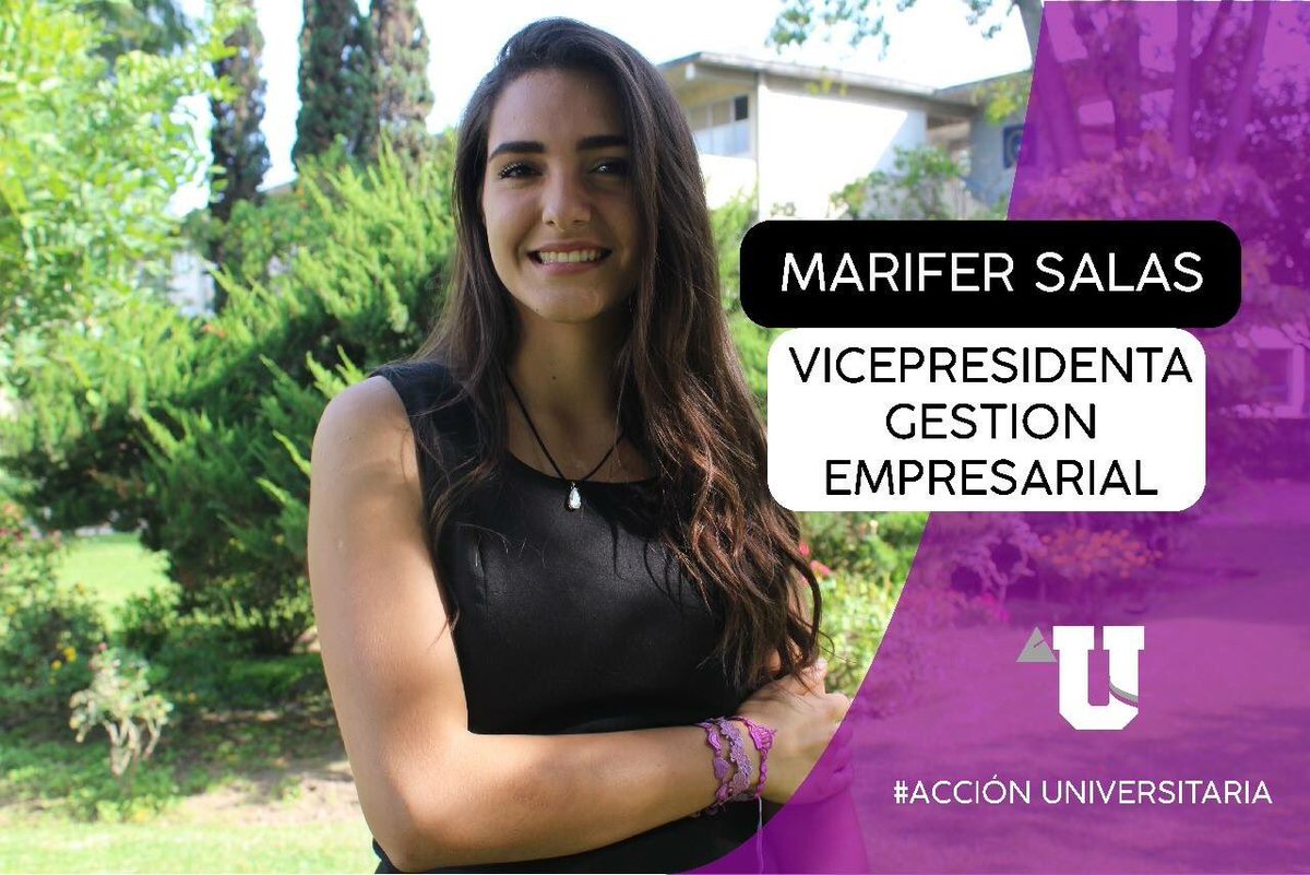 AccionU's tweet photo. Mafer Salas, estudiante de Negocios Internacionales. Candidata a #Vicepresidente de Gestión Empresarial en @CUCEA_OFICIAL por @AccionU https://t.co/ARp61Tq5er