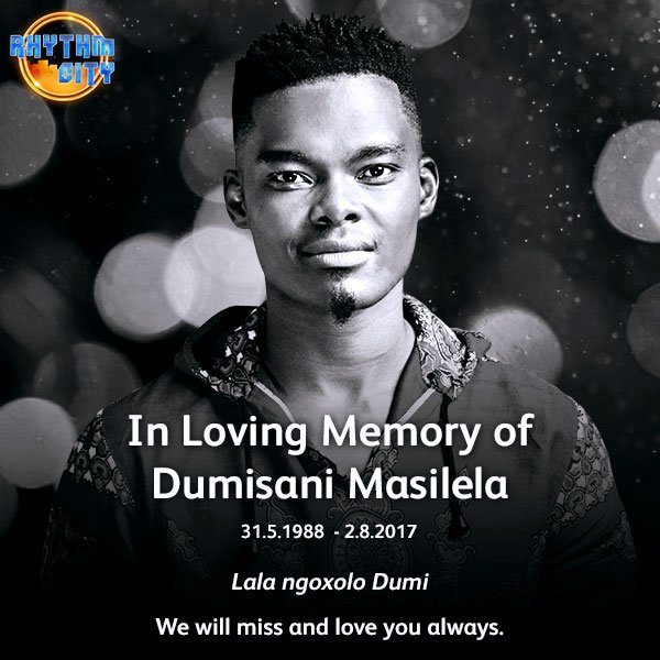 etvHouseOfZwide's tweet photo. In loving memory ❤We will love and miss you always Dumi.  #RhythmCity https://t.co/wMVyeaguvS