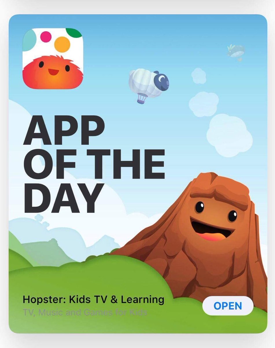 hopsterTV's tweet photo. We're all very proud to be named App of the Day in the UK App Store 🎉 https://t.co/pOvyZQHGl7