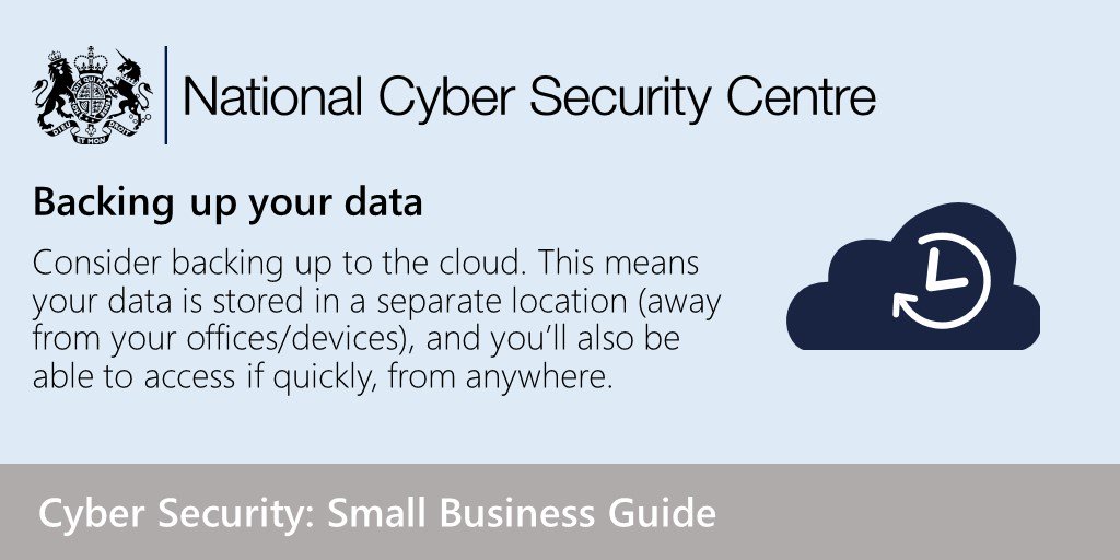 NCSC's tweet photo. Low cost, easy-to-setup techniques to make your small business secure https://t.co/AjouqOO2YO #WednesdayWisdom https://t.co/2o2NlMnAGf
