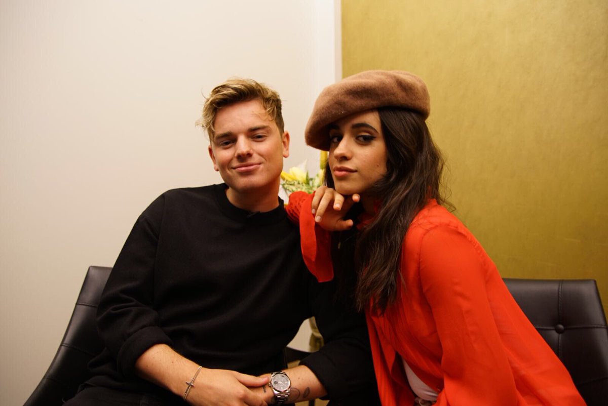 Jack_Maynard23's tweet photo. Great chat with @Camila_Cabello... From what I understood anyway? 🤔 She got me good... https://t.co/PKLGQmq86y
