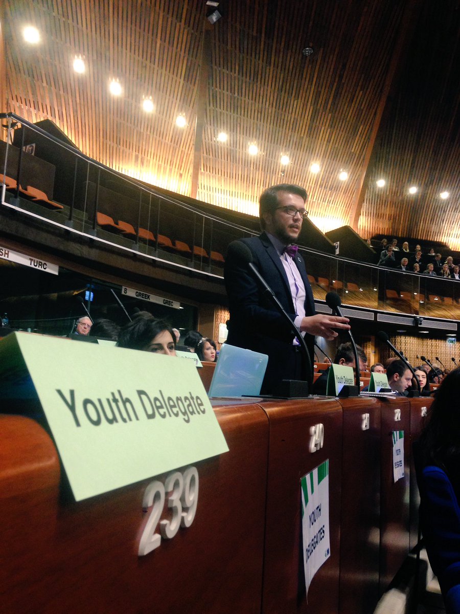 AndrasVolom's tweet photo. #HarunBae spoke on behalf of #youthdelegates highlighting the projects completed the past half year! 💪 Cooperation ahead w/ @COECongress https://t.co/hIHkivnje8