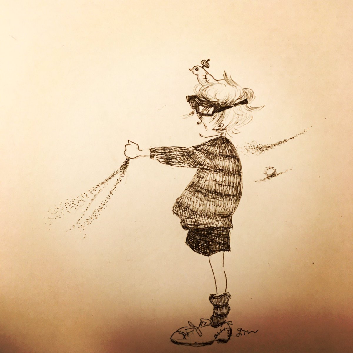 gin___hayashi's tweet photo. お、お久しぶり...
 #イラスト基地 #絵描き人 https://t.co/5zbfXMMeG5