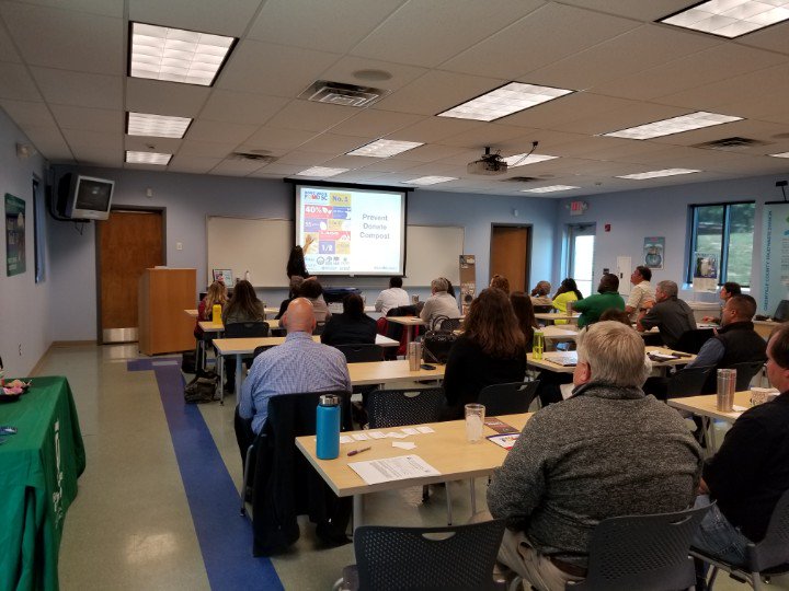 CRA_Recycle's tweet photo. @CRA_Recycle: Lunch, Learn, & network on #compost #foodwastereduction #fillthebin #composthustle with @_atlasorganics @GVLCounty https://t.co/oXVyEXIeiP