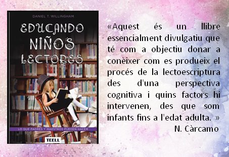 Nova ressenya al blog <a href="/EdL_UB/">Escola de Llibreria</a> «Educando niños lectores: lo que padres y maestros ...» bd.ub.edu/edl/ca/la-cien… per <a href="/ncarcamob/">Núria Càrcamo Bonet</a> <a href="/TeellEditorial/">Teell Editorial</a>