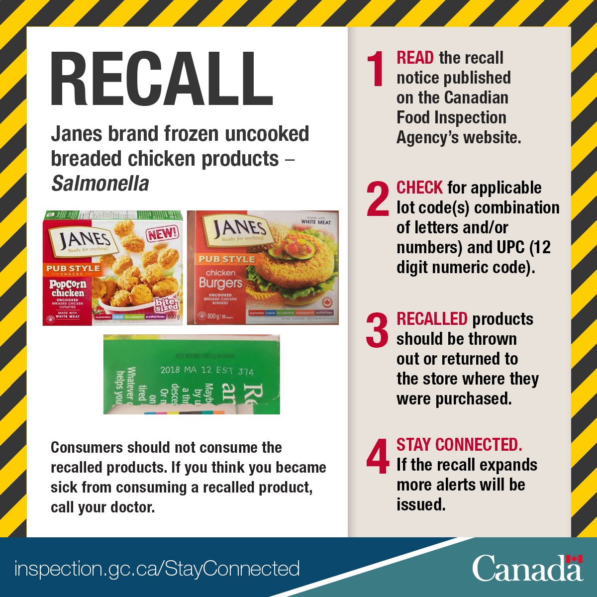 Cfia Food On Twitter Icymi Cfiarecall Janes Brand Frozen