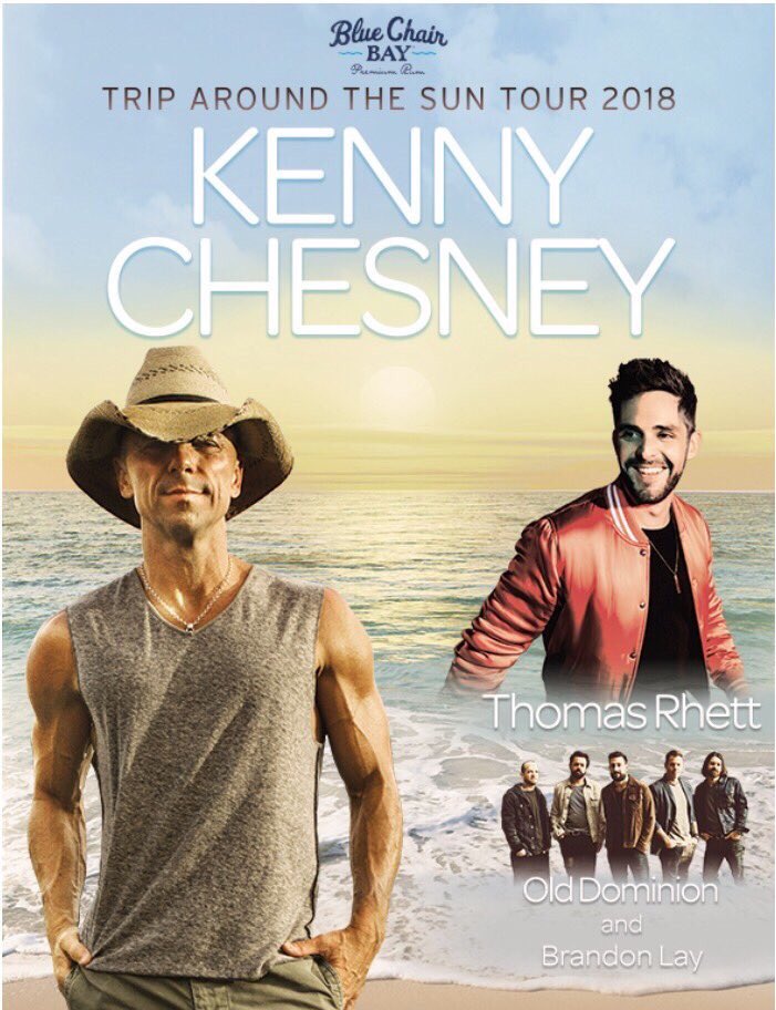 ThomasRhett's tweet photo. 2018 already looks huge 🤘🏼pumped to join @kennychesney on his #TripAroundTheSun stadium tour! All dates &amp; presale info on the Home Team App https://t.co/5aYV3u10Yu