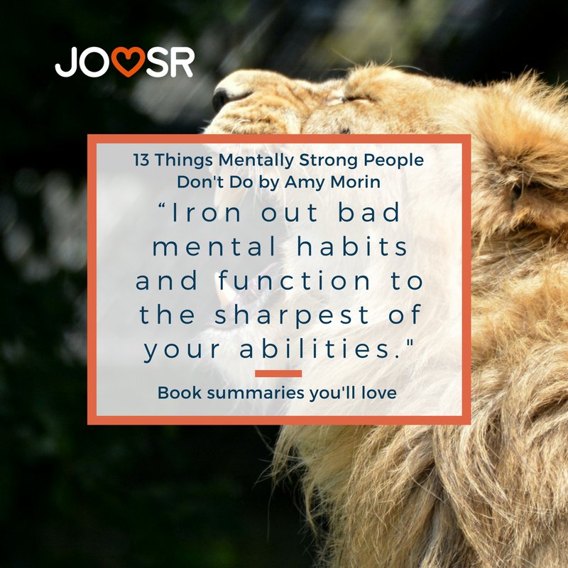 JoosrBooks's tweet photo. Do you know 13 things you shouldn’t do as a mentally strong person?
https://t.co/aZlVLngJ1m #Joosr #booksummaries #summaryoftheweek https://t.co/1GbHjcvZVr